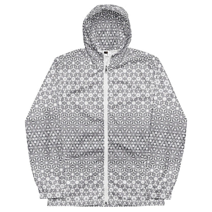 Light Morphing Sacred Geometry Hexagonal Windbreaker v1.0 by Meta Zen - Alchemystics.org