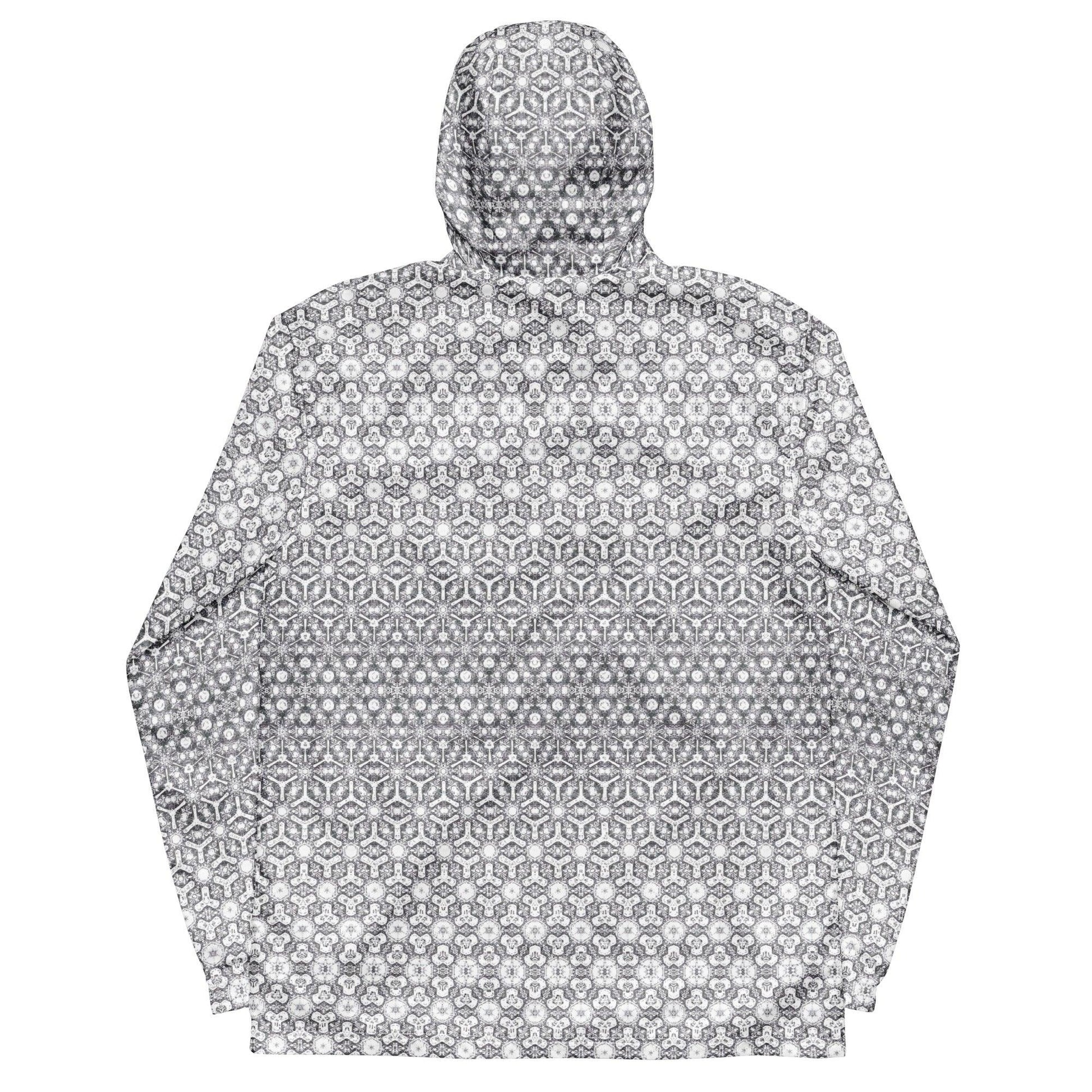 Light Morphing Sacred Geometry Hexagonal Windbreaker v1.0 by Meta Zen - Alchemystics.org