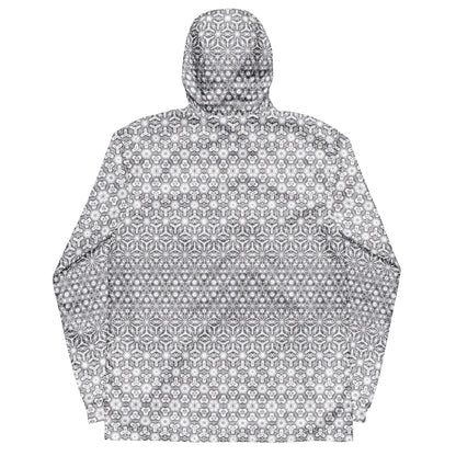 Light Morphing Sacred Geometry Hexagonal Windbreaker v1.0 by Meta Zen - Alchemystics.org