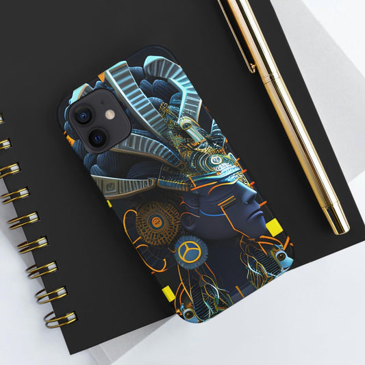 Mayan / Aztec Alien Robot Tribal Warrior Custom Artwork iPhone Case - Uniquely Designed and Inspired by Ancient Civilizations - Alchemystics.org