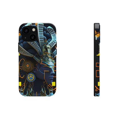 Mayan / Aztec Alien Robot Tribal Warrior Custom Artwork iPhone Case - Uniquely Designed and Inspired by Ancient Civilizations - Alchemystics.org