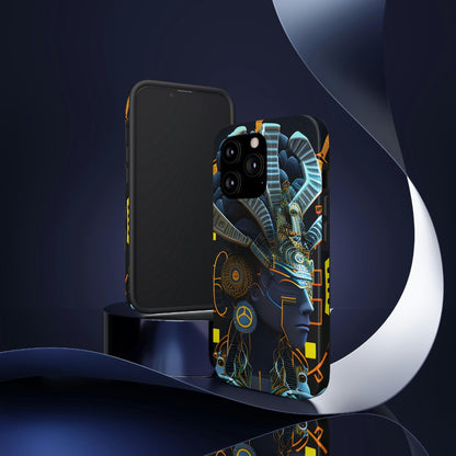 Mayan / Aztec Alien Robot Tribal Warrior Custom Artwork iPhone Case - Uniquely Designed and Inspired by Ancient Civilizations - Alchemystics.org
