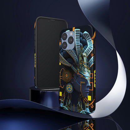 Mayan / Aztec Alien Robot Tribal Warrior Custom Artwork iPhone Case - Uniquely Designed and Inspired by Ancient Civilizations - Alchemystics.org