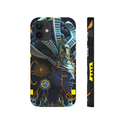 Mayan / Aztec Alien Robot Tribal Warrior Custom Artwork iPhone Case - Uniquely Designed and Inspired by Ancient Civilizations - Alchemystics.org