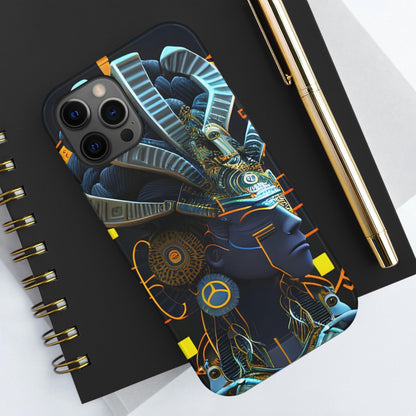 Mayan / Aztec Alien Robot Tribal Warrior Custom Artwork iPhone Case - Uniquely Designed and Inspired by Ancient Civilizations - Alchemystics.org