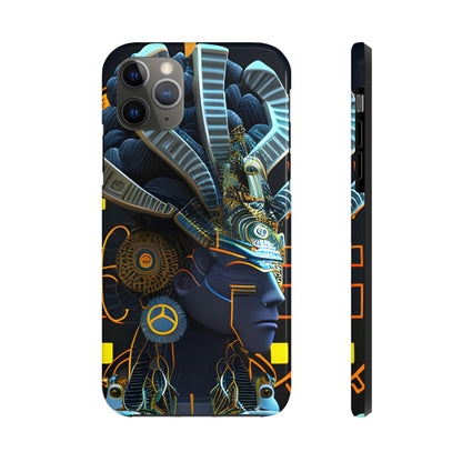 Mayan / Aztec Alien Robot Tribal Warrior Custom Artwork iPhone Case - Uniquely Designed and Inspired by Ancient Civilizations - Alchemystics.org