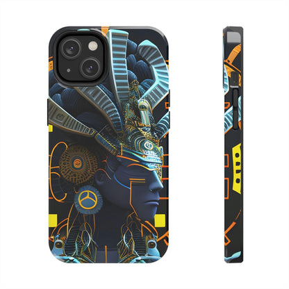 Mayan / Aztec Alien Robot Tribal Warrior Custom Artwork iPhone Case - Uniquely Designed and Inspired by Ancient Civilizations - Alchemystics.org
