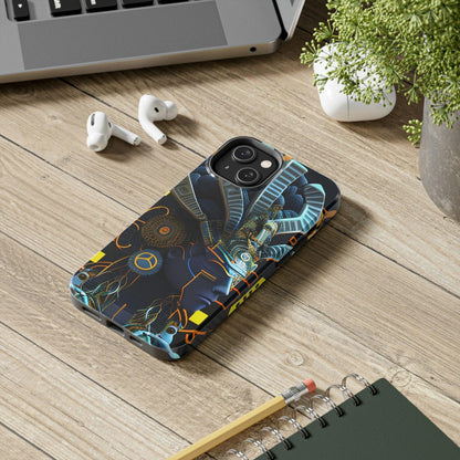 Mayan / Aztec Alien Robot Tribal Warrior Custom Artwork iPhone Case - Uniquely Designed and Inspired by Ancient Civilizations - Alchemystics.org