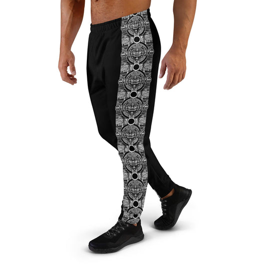 Mayan Aztec Hieroglyphic Tribal Unisex Festival Joggers by Meta Zen v2.0 - Alchemystics.org