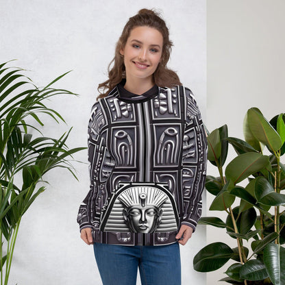 Men’s Eye of Horus Ancient Egyptian Hieroglyphics Pharoah Unisex Hoodie by Meta Zen v1.0 - Alchemystics.org