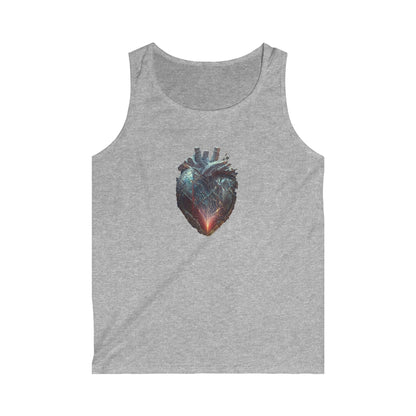 Mending Healing Heart Love Art Men's and Women's Unisex Softstyle Tank Top for Festival and Street Wear - Alchemystics.org
