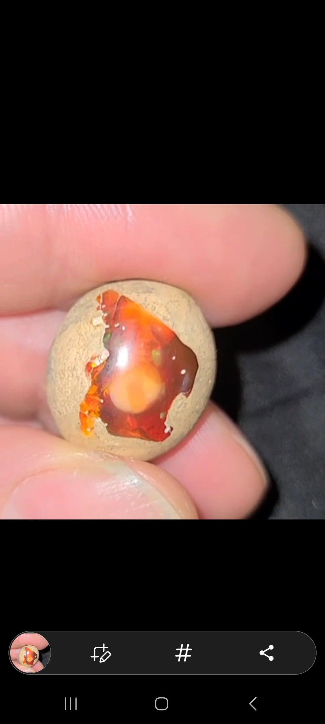 Mexican Fire Opal Cabochon - Alchemystics.org