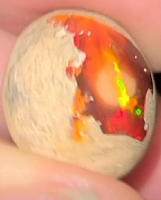 Mexican Fire Opal Cabochon - Alchemystics.org