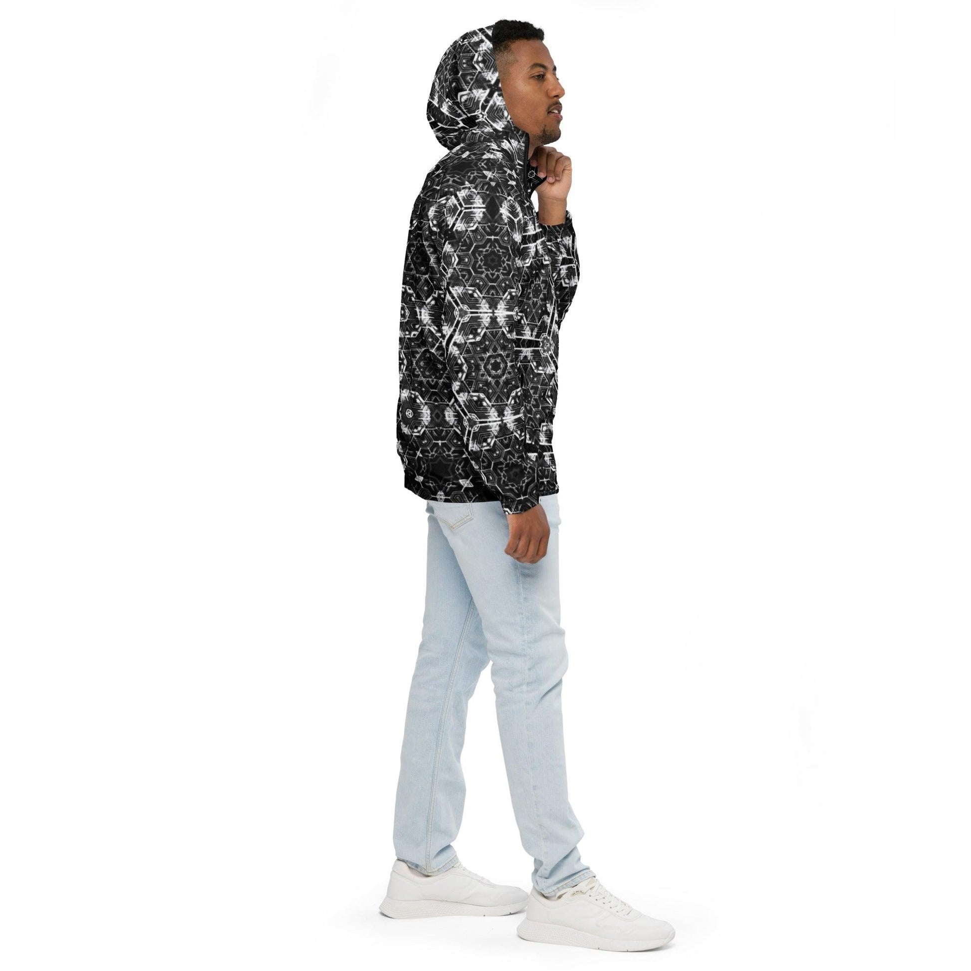 Morphing Sacred Geometry Hexagonal Windbreaker v1.0 by Meta Zen - Alchemystics.org