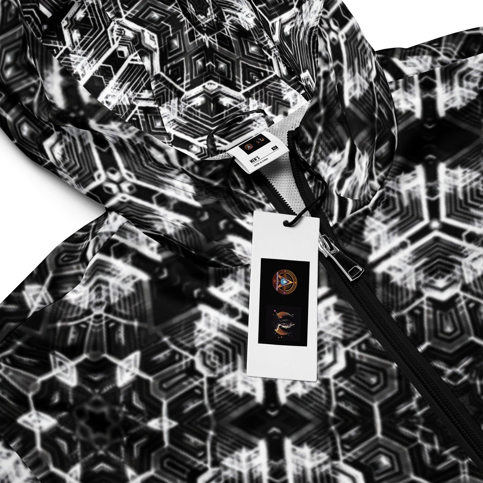 Morphing Sacred Geometry Hexagonal Windbreaker v1.0 by Meta Zen - Alchemystics.org