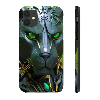 Obsidian Amazonian Black Panther Visionary Ai Art Phone Case - Tough, Unique, Custom Design by Alchemystics - Alchemystics.org