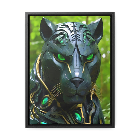 Obsidian Amazonian Black Panther Visionary Art Gallery Canvas Print - Home Decoration - Alchemystics.org