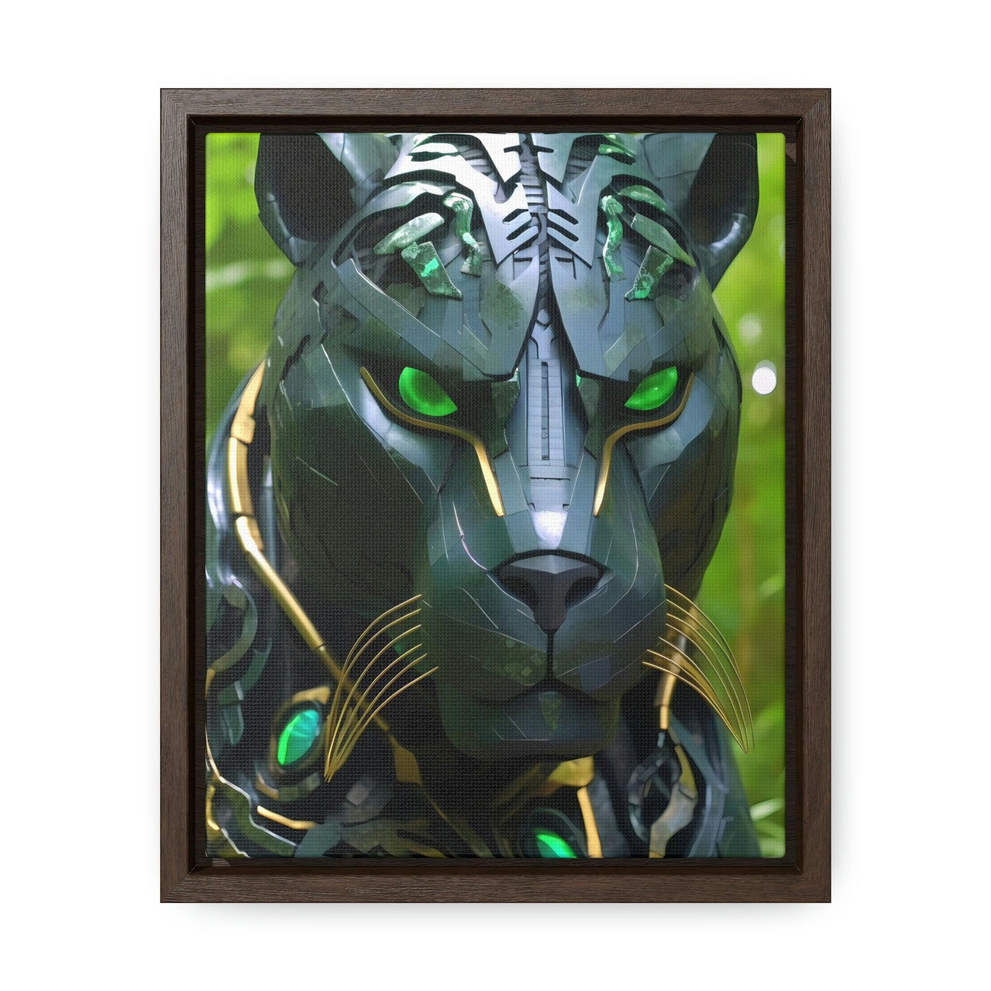 Obsidian Amazonian Black Panther Visionary Art Gallery Canvas Print - Home Decoration - Alchemystics.org