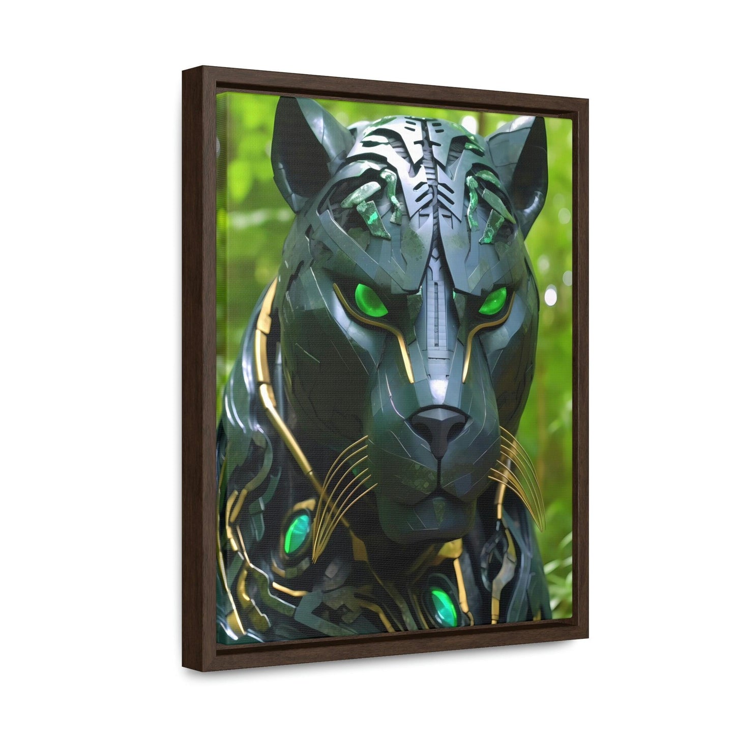 Obsidian Amazonian Black Panther Visionary Art Gallery Canvas Print - Home Decoration - Alchemystics.org