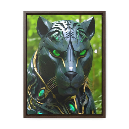 Obsidian Amazonian Black Panther Visionary Art Gallery Canvas Print - Home Decoration - Alchemystics.org