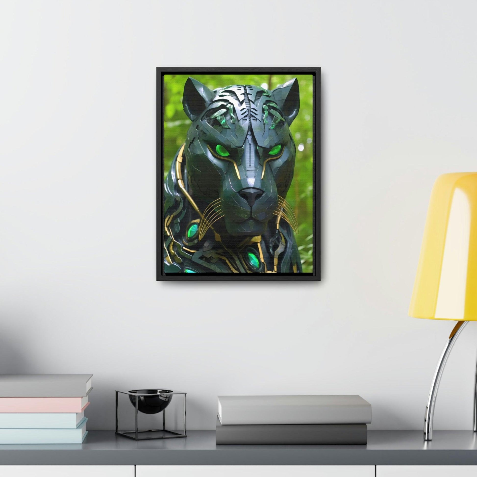 Obsidian Amazonian Black Panther Visionary Art Gallery Canvas Print - Home Decoration - Alchemystics.org
