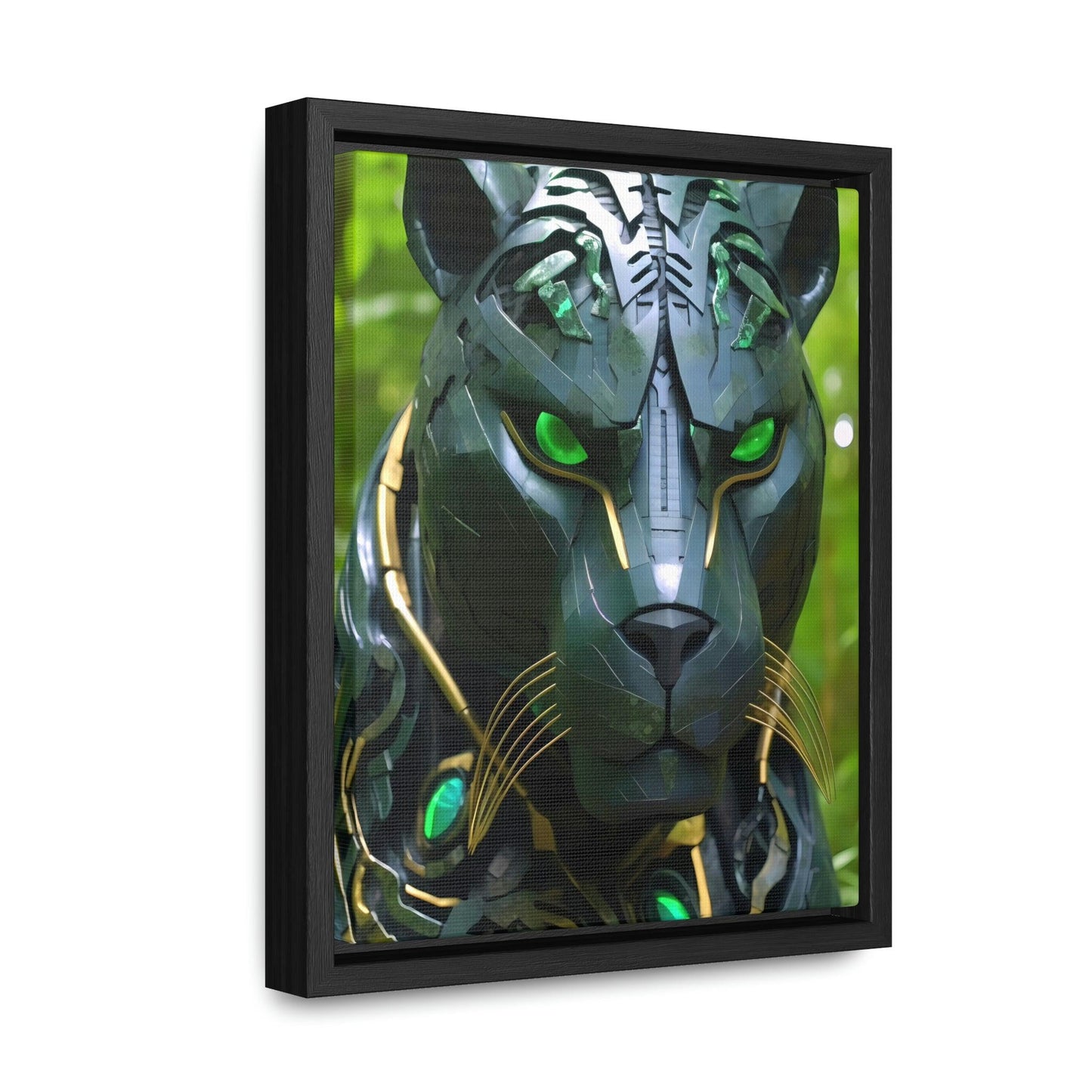 Obsidian Amazonian Black Panther Visionary Art Gallery Canvas Print - Home Decoration - Alchemystics.org