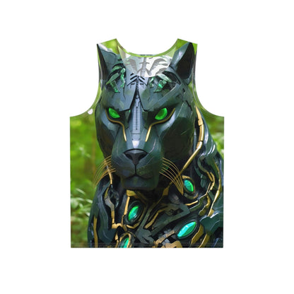 Obsidian Black Panther Custom Sublimation Print All-Over Design Tank Top - Stylish Comfort for Gym and Streetwear - Alchemystics.org