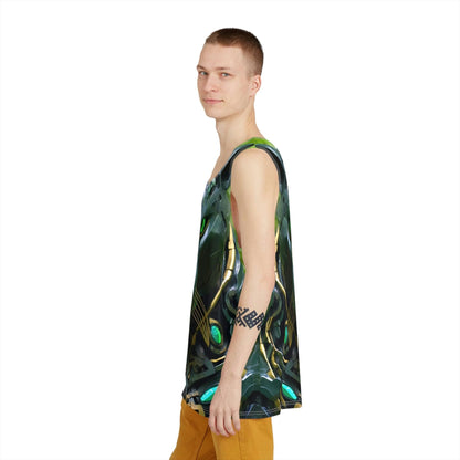 Obsidian Black Panther Custom Sublimation Print All-Over Design Tank Top - Stylish Comfort for Gym and Streetwear - Alchemystics.org