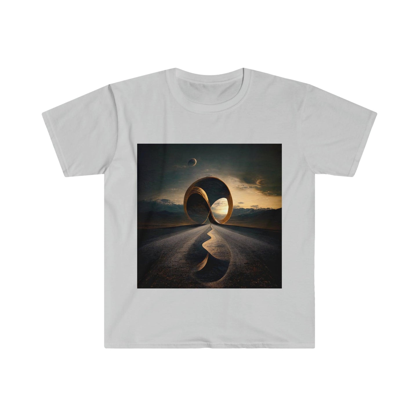 Path to Infinity Unisex - Beauty of Infinite Possibilities - Visionary Psychedelic Ai Art Men's and Women's Unisex Soft Style T-Shirt for Festival and Street Wear Infinity to the Infinity v1 - Alchemystics.org