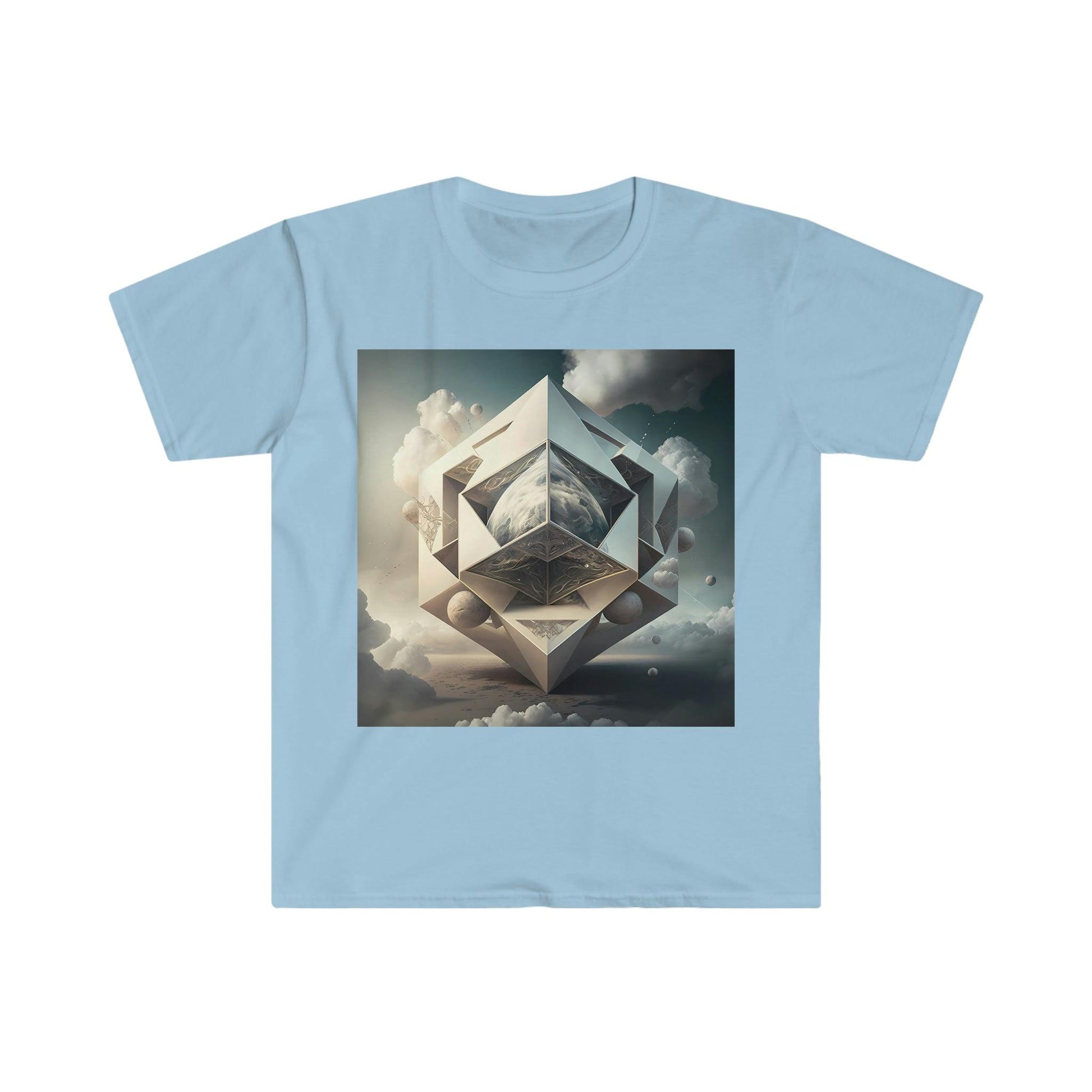 Psychedelic Ai Art Men's and Women's Unisex Soft Style T-Shirt for Festival and Street Wear Possibilities v1 - Alchemystics.org