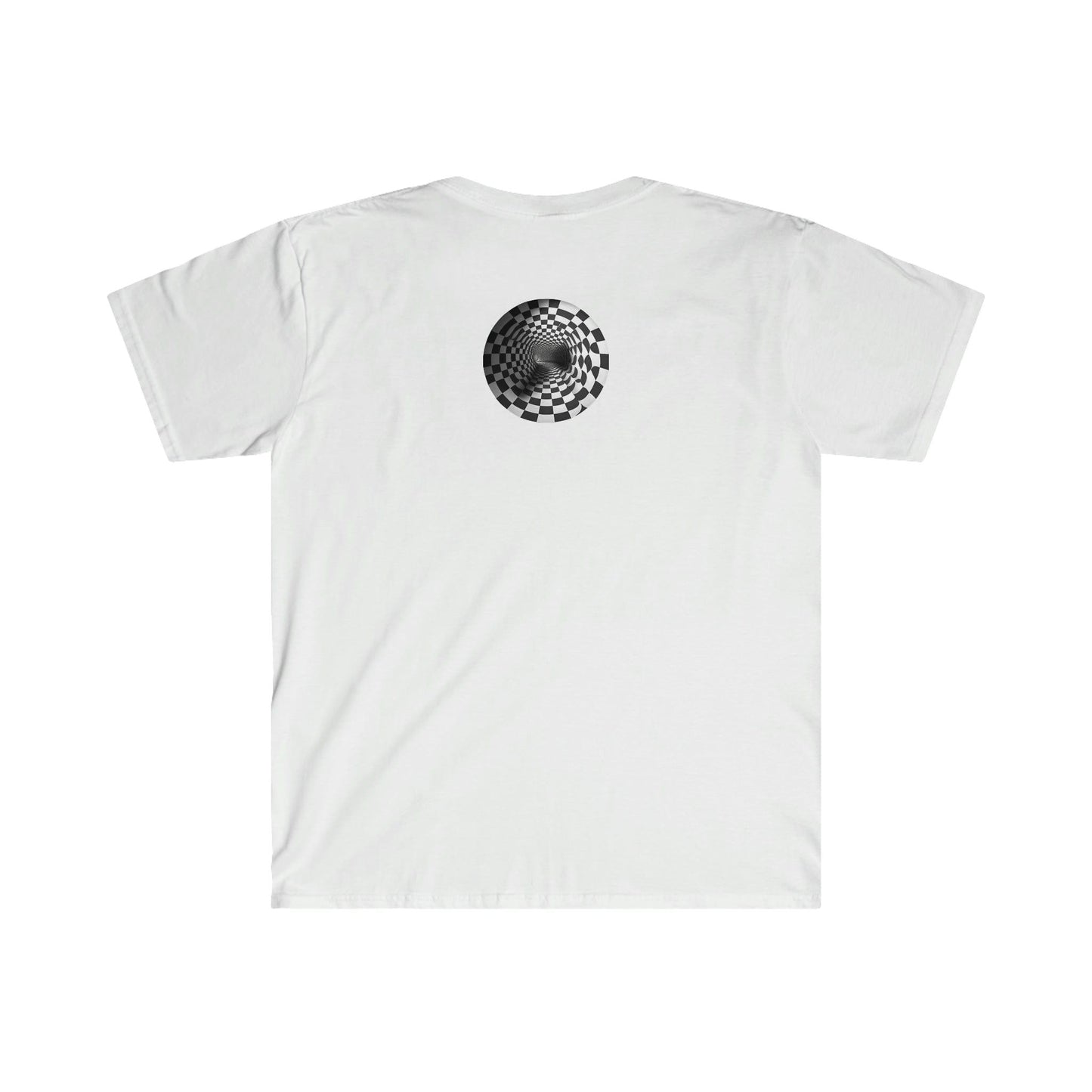 Psychedelic Ai Art Men's and Women's Unisex Soft Style T-Shirt for Festival and Street Wear Tunnel v2.0 - Alchemystics.org