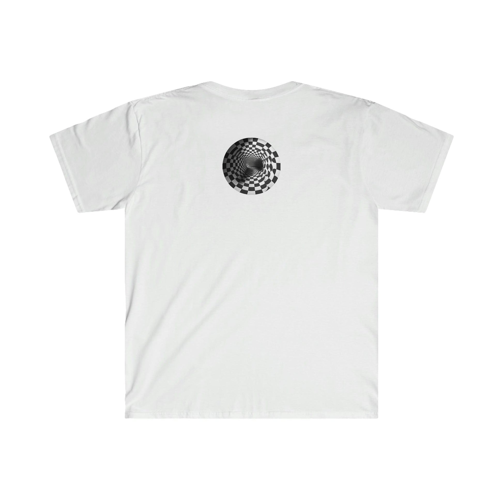 Psychedelic Ai Art Men's and Women's Unisex Soft Style T-Shirt for Festival and Street Wear Tunnel v2.0 - Alchemystics.org