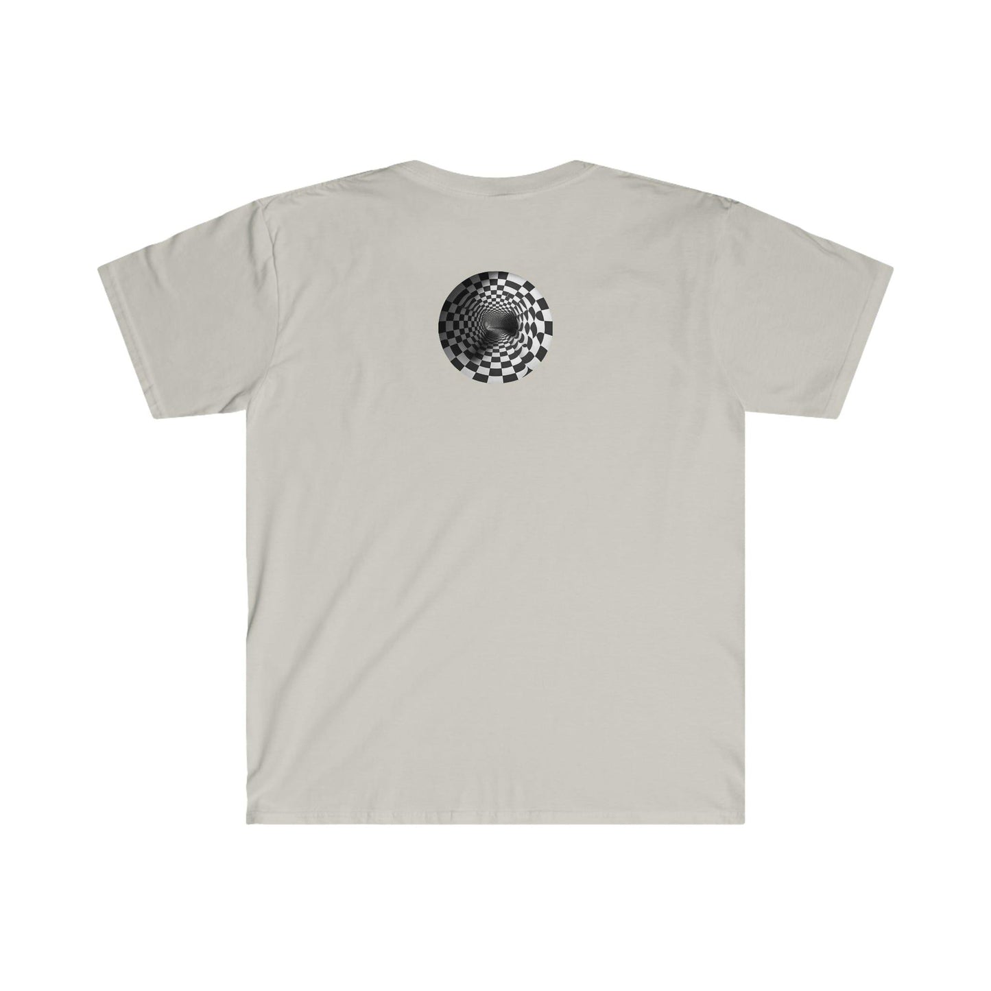 Psychedelic Ai Art Men's and Women's Unisex Soft Style T-Shirt for Festival and Street Wear Tunnel v2.0 - Alchemystics.org