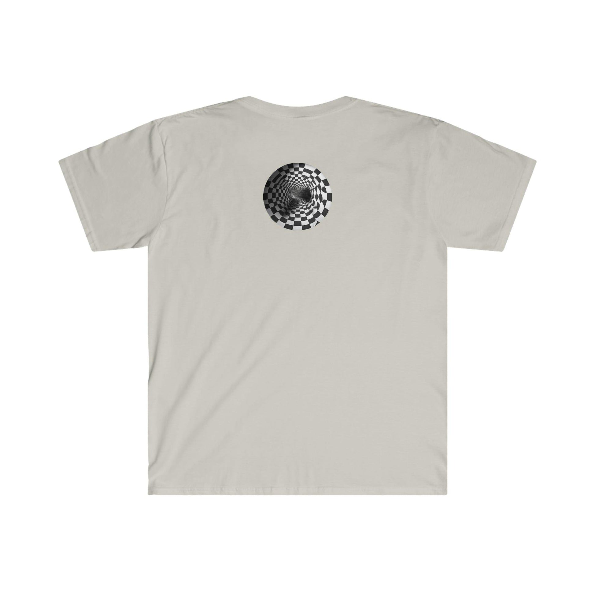 Psychedelic Ai Art Men's and Women's Unisex Soft Style T-Shirt for Festival and Street Wear Tunnel v2.0 - Alchemystics.org