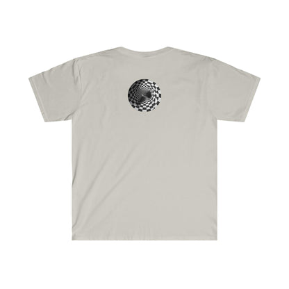 Psychedelic Ai Art Men's and Women's Unisex Soft Style T-Shirt for Festival and Street Wear Tunnel v2.0 - Alchemystics.org