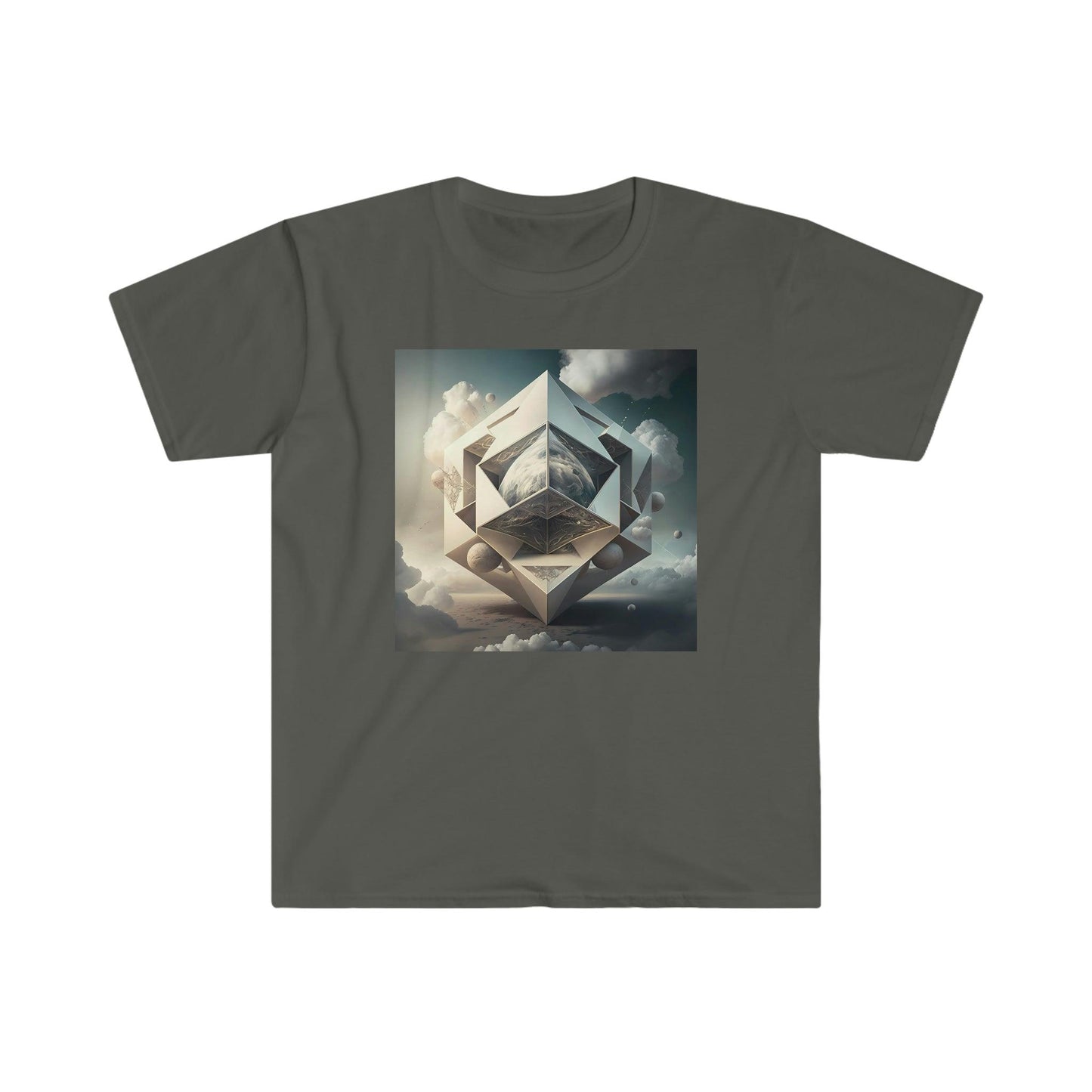 Psychedelic Ai Art Men's and Women's Unisex Soft Style T-Shirt for Festival and Street Wear Unimaginable Possibilities v1.1 Visionary - Alchemystics.org