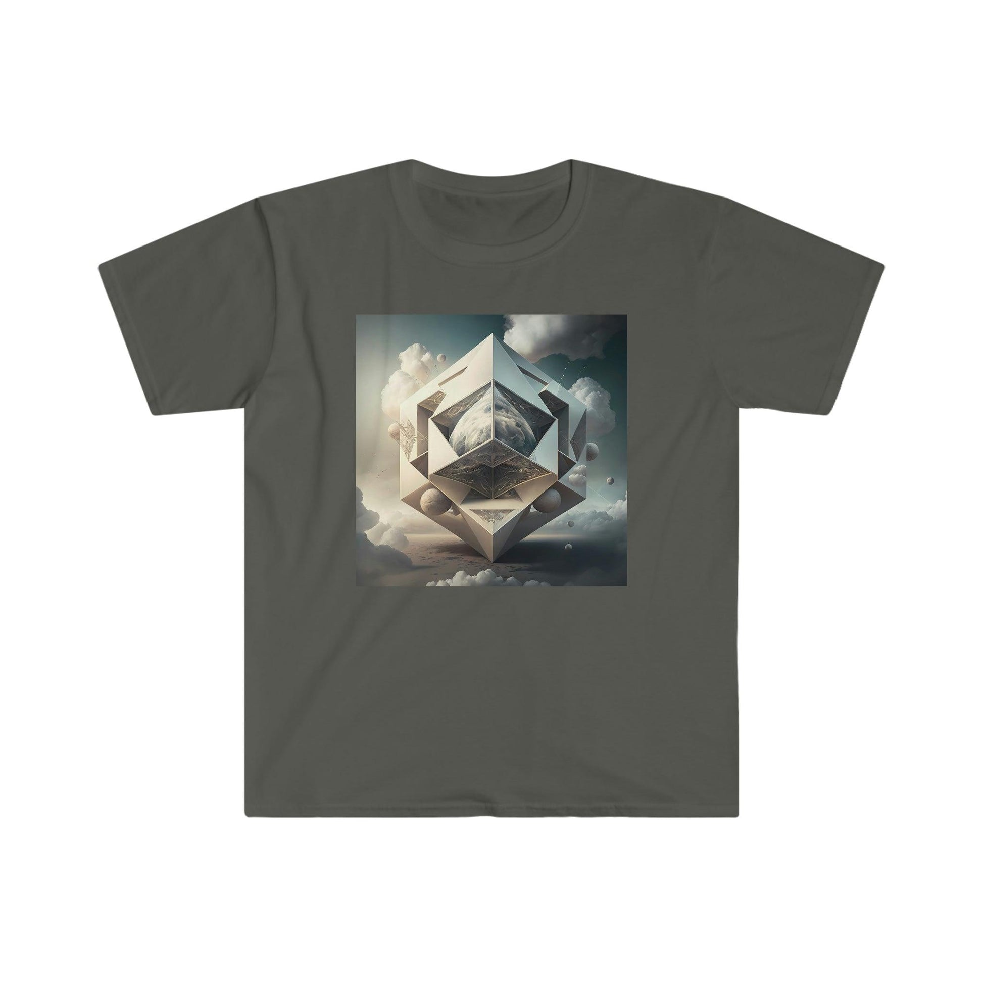 Psychedelic Ai Art Men's and Women's Unisex Soft Style T-Shirt for Festival and Street Wear Unimaginable Possibilities v1.1 Visionary - Alchemystics.org