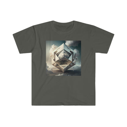 Psychedelic Ai Art Men's and Women's Unisex Soft Style T-Shirt for Festival and Street Wear Unimaginable Possibilities v1.1 Visionary - Alchemystics.org