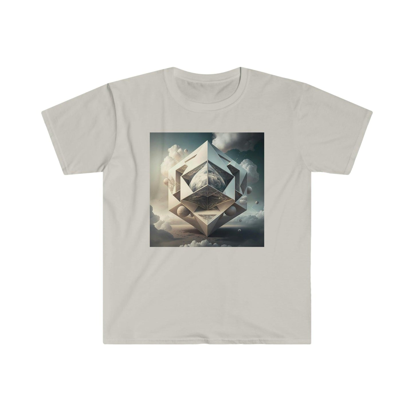 Psychedelic Ai Art Men's and Women's Unisex Soft Style T-Shirt for Festival and Street Wear Unimaginable Possibilities v1.1 Visionary - Alchemystics.org
