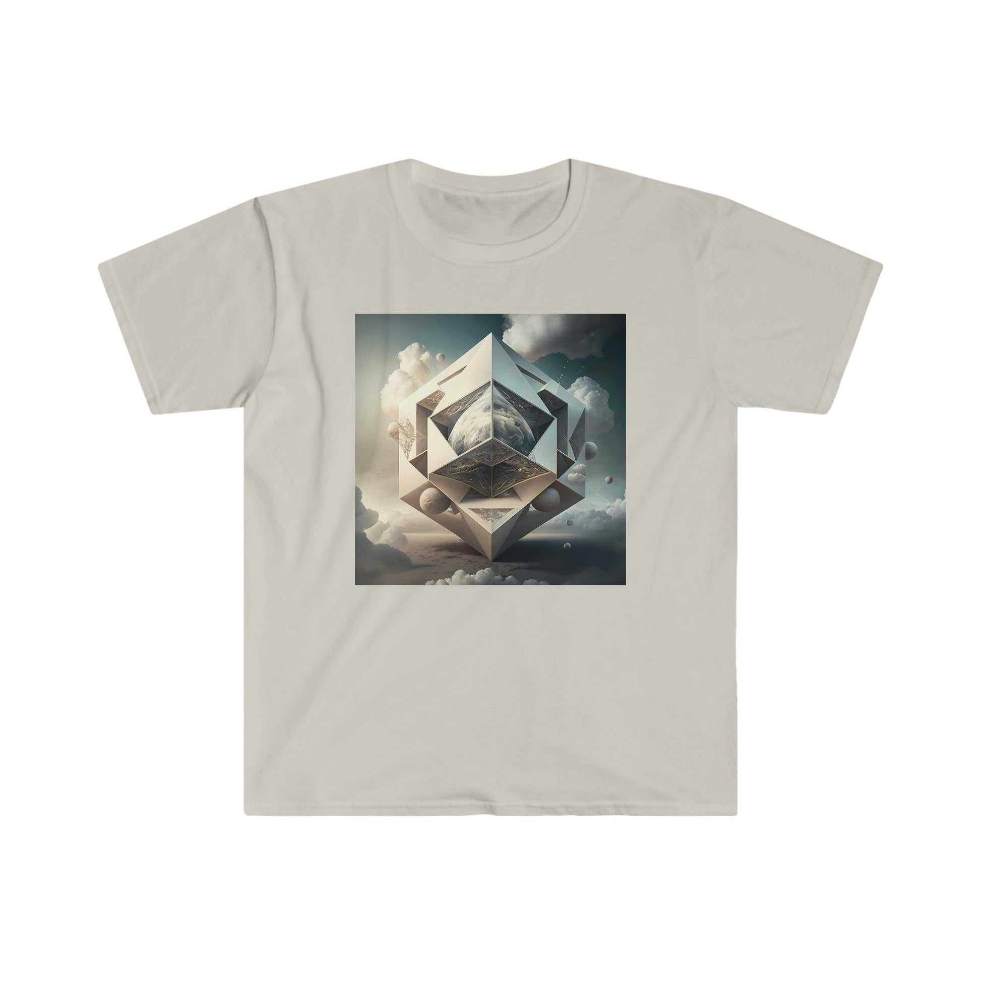 Psychedelic Ai Art Men's and Women's Unisex Soft Style T-Shirt for Festival and Street Wear Unimaginable Possibilities v1.1 Visionary - Alchemystics.org