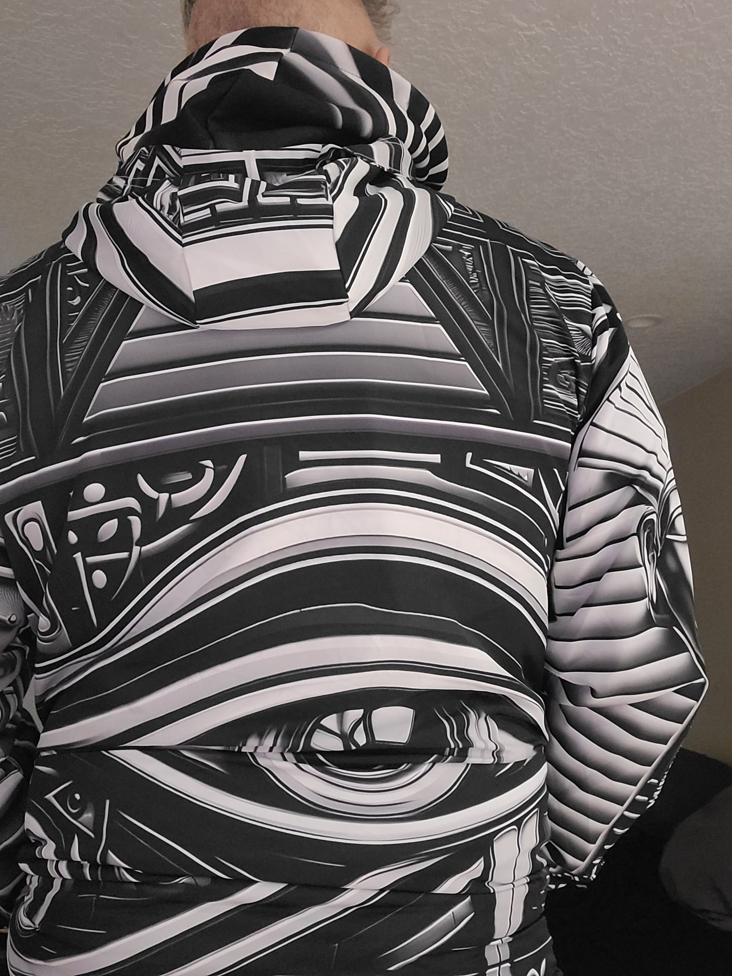 Men’s Eye of Horus Ancient Egyptian Hierogliphics Water Resistant Windbreaker by Meta Zen v1.2