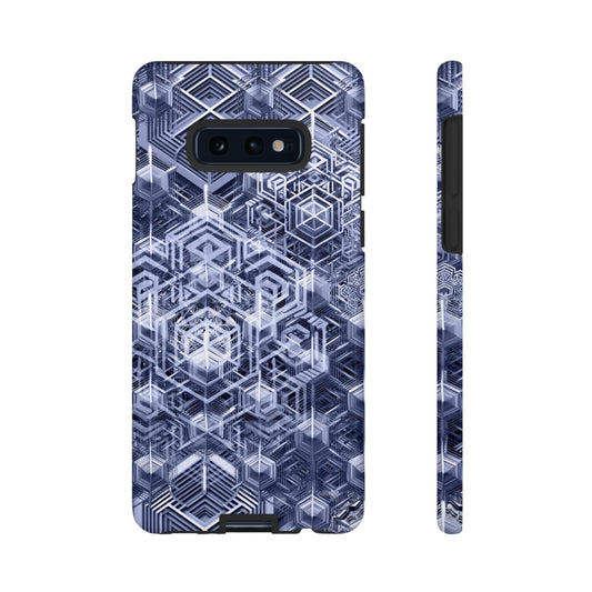 Sacred Geometry Hexagon Honeycomb Psychedelic AI Phone Case - Alchemystics.org