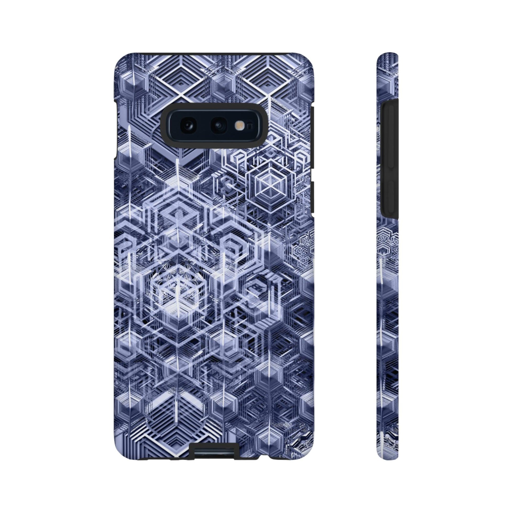 Sacred Geometry Hexagon Honeycomb Psychedelic AI Phone Case - Alchemystics.org