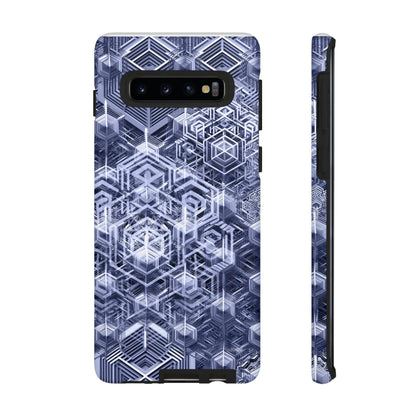 Sacred Geometry Hexagon Honeycomb Psychedelic AI Phone Case - Alchemystics.org