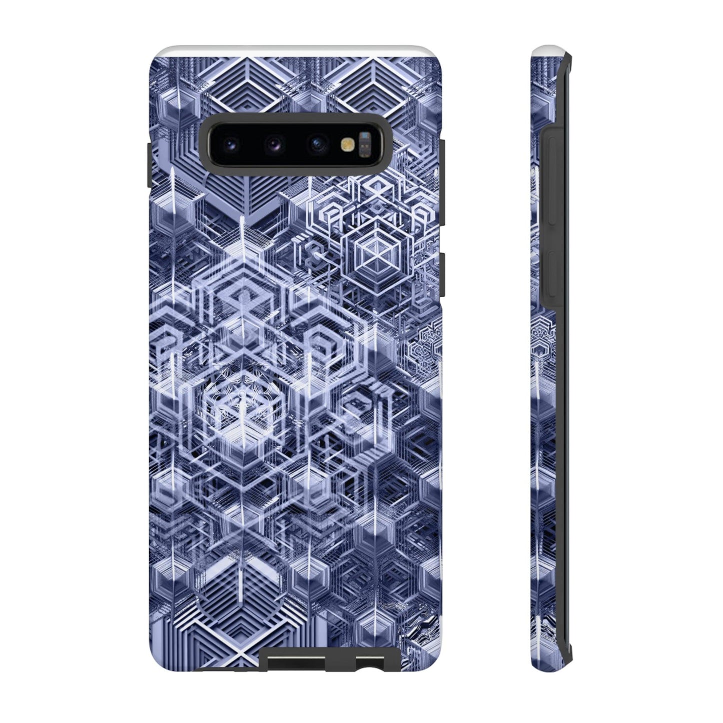 Sacred Geometry Hexagon Honeycomb Psychedelic AI Phone Case - Alchemystics.org