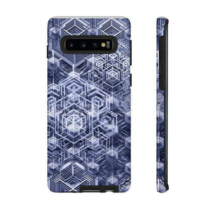 Sacred Geometry Hexagon Honeycomb Psychedelic AI Phone Case - Alchemystics.org