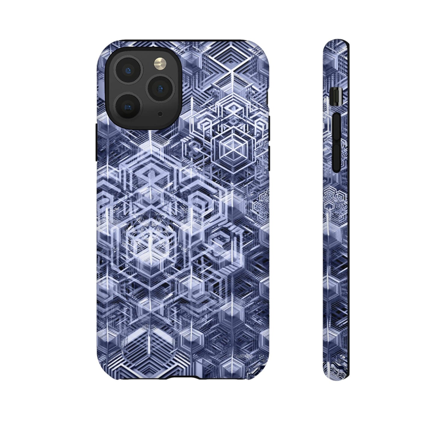 Sacred Geometry Hexagon Honeycomb Psychedelic AI Phone Case - Alchemystics.org