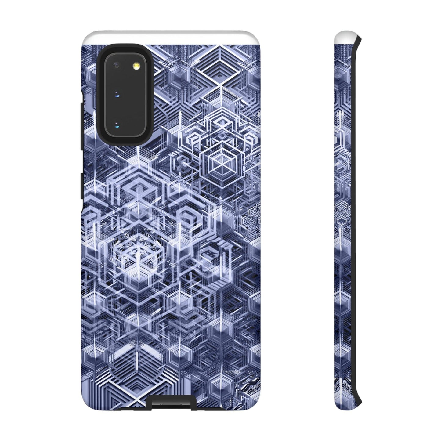 Sacred Geometry Hexagon Honeycomb Psychedelic AI Phone Case - Alchemystics.org