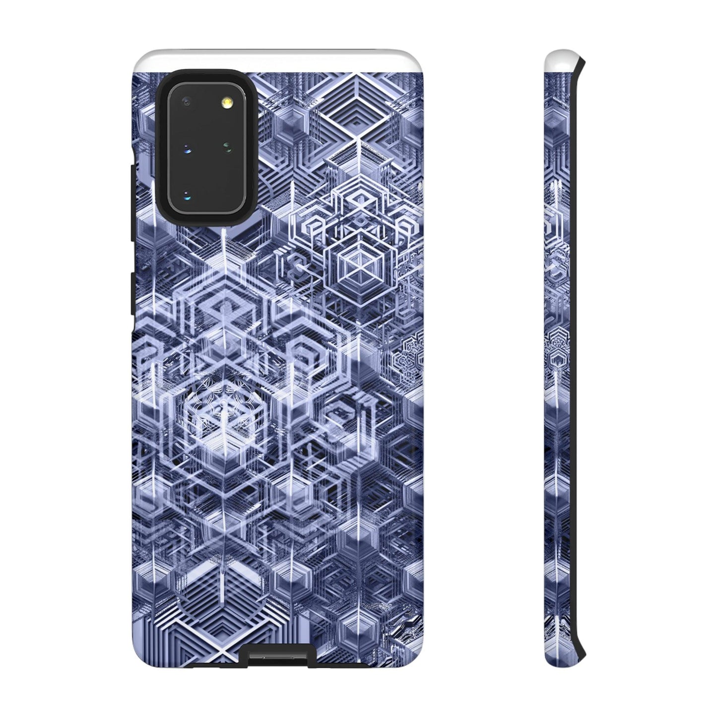 Sacred Geometry Hexagon Honeycomb Psychedelic AI Phone Case - Alchemystics.org