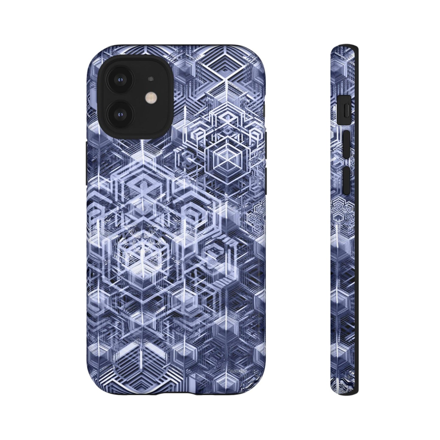 Sacred Geometry Hexagon Honeycomb Psychedelic AI Phone Case - Alchemystics.org